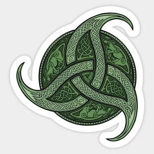 Trinity Knot - Green Sticker